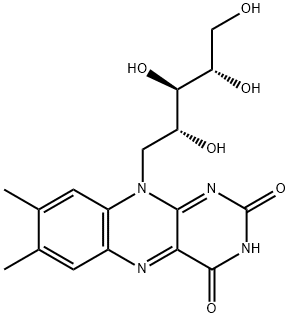 维生素 B2, 83-88-5, 结构式