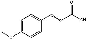 4-Methoxycinnamic acid Struktur