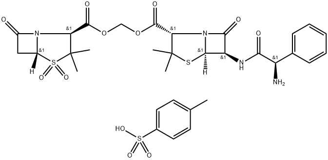 スルタミシリン·p-トルエンスルホン酸 化学構造式