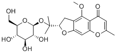 5-O-甲基维斯阿米醇苷, 84272-85-5, 结构式