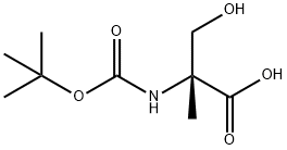 N-BOC-Α-甲基-D-丝氨酸, 84311-18-2, 结构式