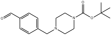 TERT-BUTYL 4-(4-FORMYLBENZYL)PIPERAZINE-1-CARBOXYLATE Structure