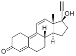 17-Hydroxy-19-nor-17alpha-pregna-4,9,11-trien-20-yn-3-one Structure