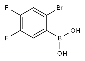 2-BROMO-4,5-DIFLUOROPHENYLBORONIC ACID Structure