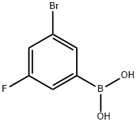 3-Bromo-5-fluorophenylboronic acid Struktur