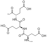 POLY-GAMMA-GLUTAMIC ACID, 84960-48-5, 结构式