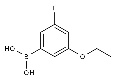 3-乙氧基-5-氟苯硼酸, 850589-53-6, 结构式