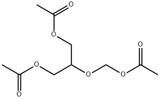 1,3-Diacetoxy-2-(acetoxymethoxy)propane Structure