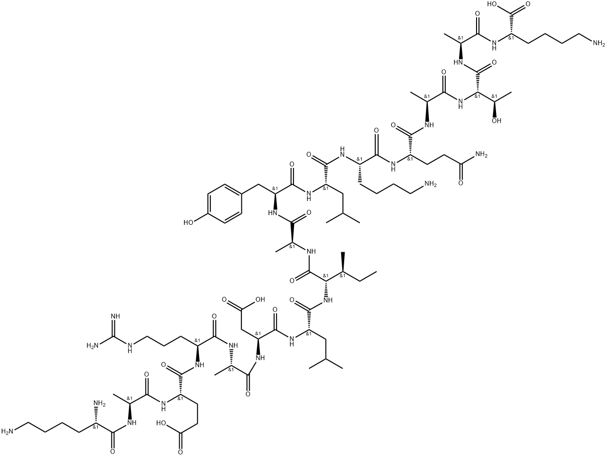 CYTOCHROME C (88-104) (DOMESTIC PIGEON), 86579-06-8, 结构式