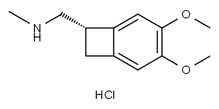 (1S)-4,5-二甲氧基-1-[(甲基氨基)甲基]苯并环丁烷盐酸盐, 866783-13-3, 结构式