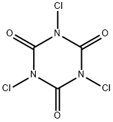 Trichloroisocyanuric acid Struktur