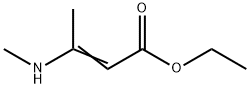 (Z)-3-(メチルアミノ)-2-ブテン酸エチル 化学構造式