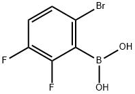 2-BROMO-5,6-DIFLUOROPHENYLBORONIC ACID Struktur