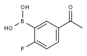 5-ACETYL-2-FLUOROPHENYLBORONIC ACID Structure