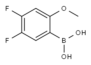 4,5-DIFLUORO-2-METHOXYPHENYLBORONIC ACID Structure