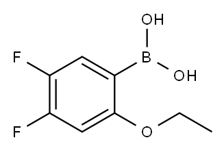 4,5-DIFLUORO-2-ETHOXYPHENYLBORONIC ACID Struktur
