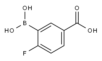 5-Carboxy-2-fluorophenylboronic acid Structure