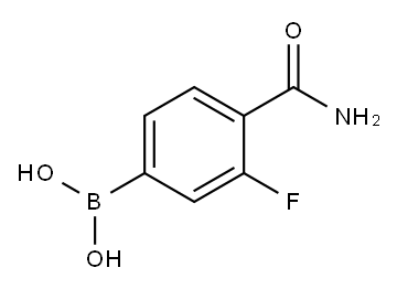 4-Carbamoyl-3-fluorophenylboronic acid Struktur