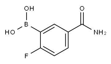 5-Carbamoyl-2-fluorobenzeneboronic acid Struktur
