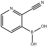 2-CYANOPYRIDIN-3-YLBORONIC ACID Structure