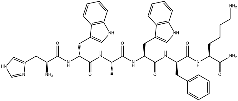 生长激素释放肽-6, 87616-84-0, 结构式