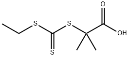 Propanoicacid, 2-[[(ethylthio)thioxoMethyl]thio]-2-Methyl- Struktur