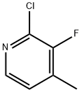 2-CHLORO-3-FLUORO-4-METHYLPYRIDINE Structure