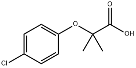 2-(4-クロロフェノキシ)イソ酪酸 化学構造式