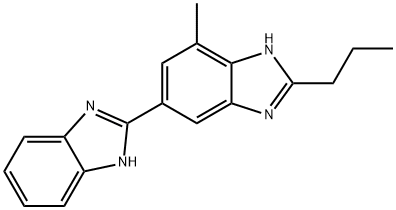 7'-Methyl-2'-propyl-1H,3'H-2,5'-bibenzo[d]iMidazole Struktur