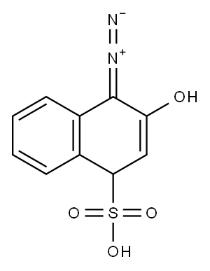 1-Diazo-2-naphthol-4-sulfonic acid Struktur