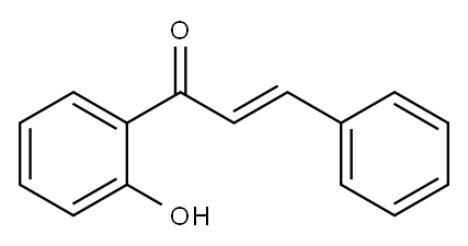 (2E)-1-(2-羟基苯基)-3-苯基-2-丙烯-1-酮, 888-12-0, 结构式