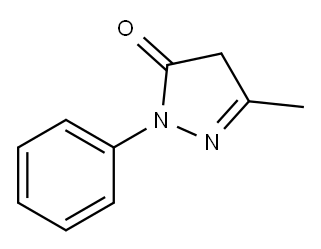 5-Methyl-2-phenyl-1,2-dihydropyrazol-3-one Structure