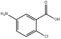 5-氨基-2-氯苯甲酸, 89-54-3, 结构式
