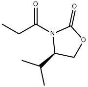 (R)-(-)-4-异丙基-3-丙酰基-2-恶唑烷酮, 89028-40-0, 结构式