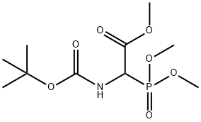 (±)-BOC-A-膦酰基甘氨酸三甲酯, 89524-98-1, 结构式
