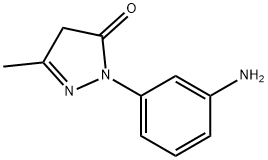 2-(3-aminophenyl)-2,4-dihydro-5-methyl-3H-pyrazol-3-one  Struktur