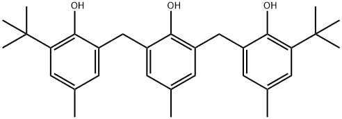 2,2'-[(2-ヒドロキシ-5-メチル-1,3-フェニレン)ビスメチレン]ビス(4-メチル-6-tert-ブチルフェノール) 化学構造式