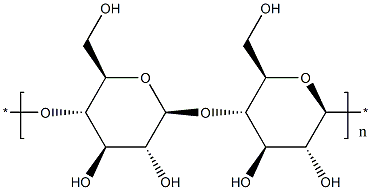 微晶纤维素, 9004-34-6, 结构式