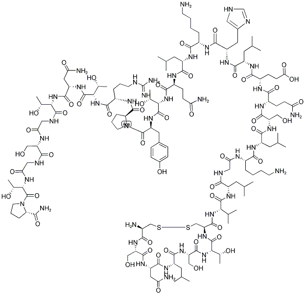降钙素, 9007-12-9, 结构式