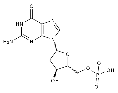 2'-DEOXYGUANOSINE 5'-MONOPHOSPHATE Structure