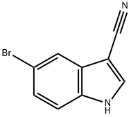 5-溴-3-氰基吲哚 结构式