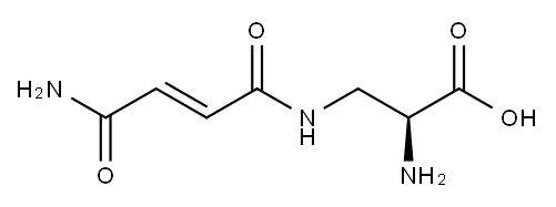(2S)-2-amino-3-[[(E)-3-carbamoylprop-2-enoyl]amino]propanoic acid Structure