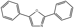 2,5-ジフェニルオキサゾール 化学構造式