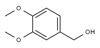 3,4-二甲氧基苄醇 结构式