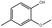2-メトキシ-4-メチルフェノール 化学構造式