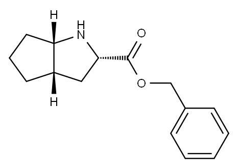 (S,S,S)-2-氮杂双环[3,3,0]辛烷-3-羧酸苄酯盐酸盐, 93779-31-8, 结构式