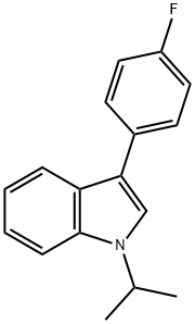 3-(4-Fluorophenyl)-1-isopropyl-1H-indole Structure