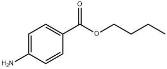 4-アミノ安息香酸ブチル 化学構造式