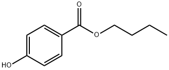 4-ヒドロキシ安息香酸ブチル 化学構造式