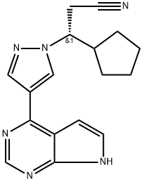 ルキソリチニブ 化学構造式